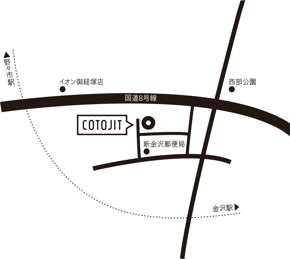 COTOJIT金沢MAP